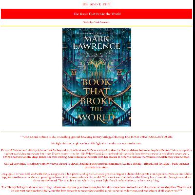 Read (PDF) Books The Book That Broke the World by Mark Lawrence