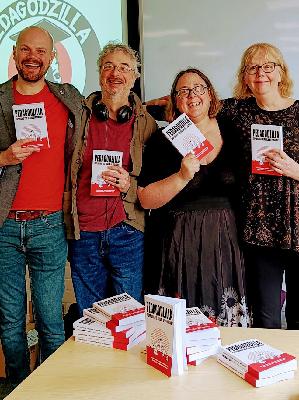Pedagodzilla Live! Rapid fire panicked panel show in Aberystwyth 2024