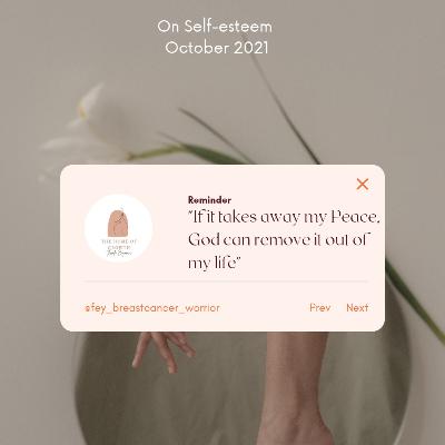 12. Fiona - On Self-esteem:Breast Cancer Awareness.