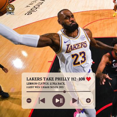 Lakers Take Philly 112–108: LeBron Clutch, Luka Back, First Win There Since 2017 Lakers Take Philly 112–108: LeBron Clutch, Luka Back, First Win There Since 2017