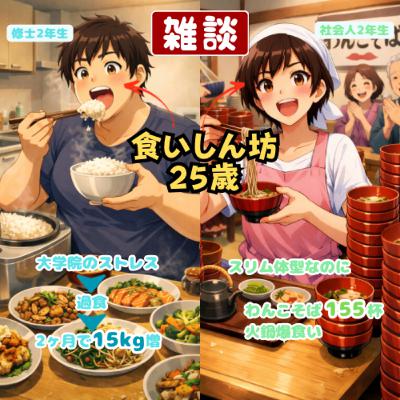 #24 [雑談]食いしん坊パーソナリティ🐷90kgデブニキとわんこそば155杯ネキ