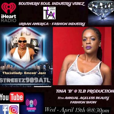 Fashionista - Tina Bridges aka TinaB, The Lyngale Agency (TLA) shares with EmCee' Jazz' on Streetz989ATLTV