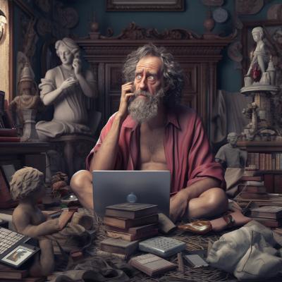 "Vi äger inte våra saker, de äger oss" "Vi äger inte våra saker, de äger oss"