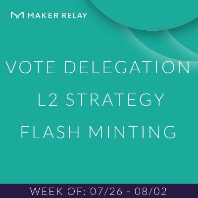 [Maker Relay] Vote Delegation, L2 Strategy, and Flash Minting | 07/20-07/26
