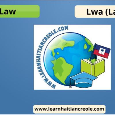 Law (Lwa or Lalwa) in Haitian Creole Law (Lwa or Lalwa) in Haitian Creole