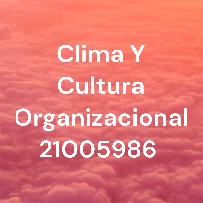 Clima y cultura organizacional
