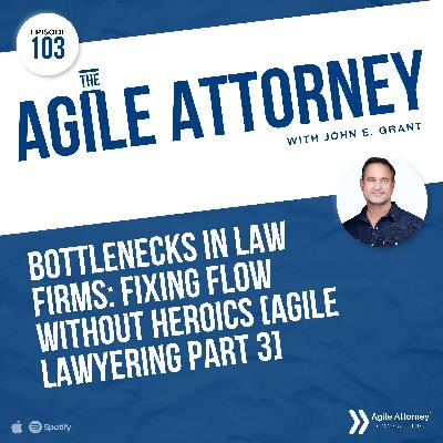 103. Bottlenecks in Law Firms: Fixing Flow Without Heroics [Agile Lawyering Part 3]