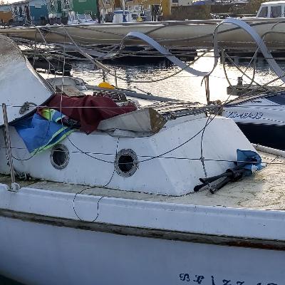 De boot, van Maasbommel naar Wageningen, alleen....