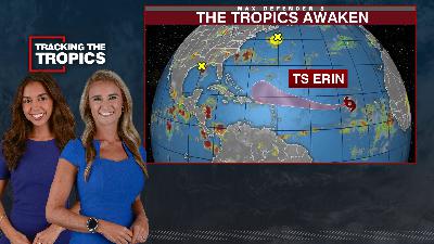 Tropical Storm Erin's track inches closer to land | Tracking the Tropics