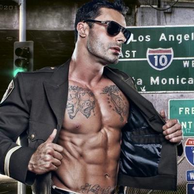 Handsome Cop With Big Rifle Handsome Cop With Big Rifle