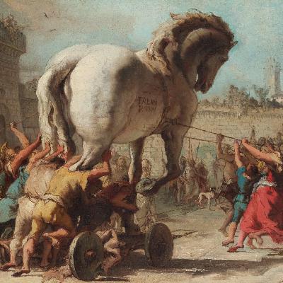 اسب تروآ و پاشنه آشیل در ادبیات رومزه کنایه از چه داستان تاریخی دارد؟