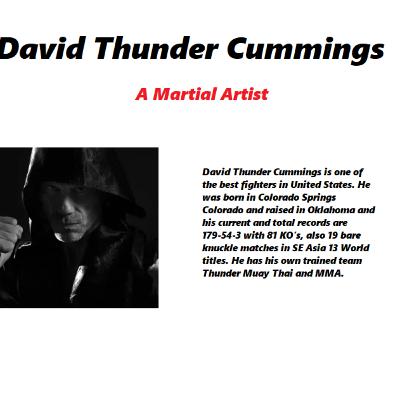 David Thunder Cummings - A Martial Artist David Thunder Cummings - A Martial Artist
