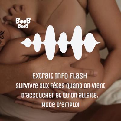 Extrait Info Flash : Survivre aux fêtes quand on vient d’accoucher et qu’on allaite