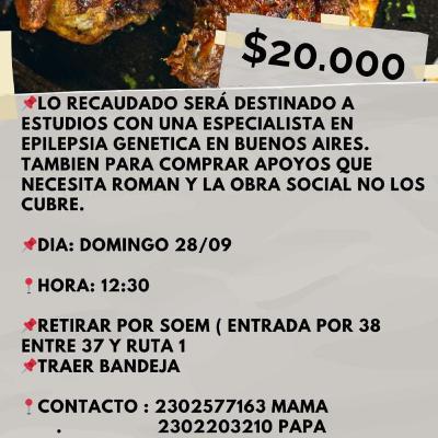 Este 28 de septiembre se viene una pollada para Román