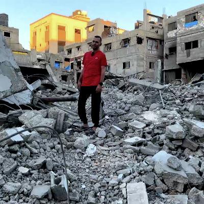 Freed Palestinian detainee returns to the ruins of his Gaza home