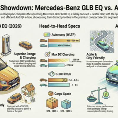 GLB Elettrica Versus Audi Q4 e-tron GLB Elettrica Versus Audi Q4 e-tron
