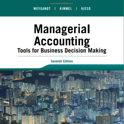 Managerial Accounting Concepts and Applications Managerial Accounting Concepts and Applications
