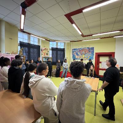 Colmar : L'auteur Hurbert Ben Kemoun au Collège Pfeffel