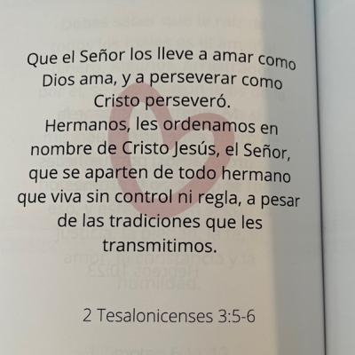 Día 16- Amor para el Alma / 2 Tesalonicenses 3:5-6
