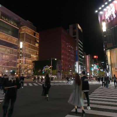 [3D AUDIO] TOKYO NIGHT WALKING -Ginza（銀座）, Japan