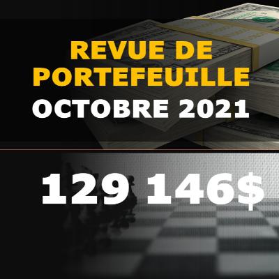Revue de portefeuille Octobre 2021- 129 146$, le pire mois depuis Mars 2020 Revue de portefeuille Octobre 2021- 129 146$, le pire mois depuis Mars 2020