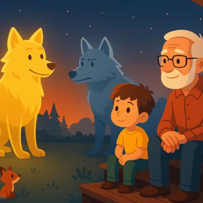 Welcher Wolf in dir gewinnt? Die Geschichte von Lio & den zwei Wölfen  | „Gute Nacht“-Geschichte