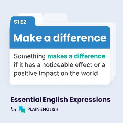 Make a difference