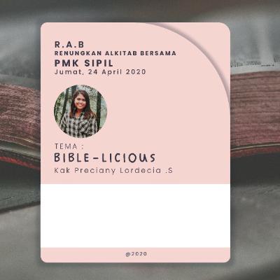 RAB #4 - BIBLE-LICIOUS RAB #4 - BIBLE-LICIOUS