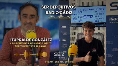 Los consejos de Iturralde a Alejandro, árbitro gaditano de 13 años