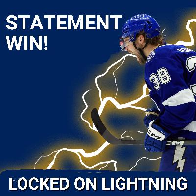 STATEMENT: Lightning Take Down Avalanche in HEAVYWEIGHT Showdown as Team Defense Shines STATEMENT: Lightning Take Down Avalanche in HEAVYWEIGHT Showdown as Team Defense Shines