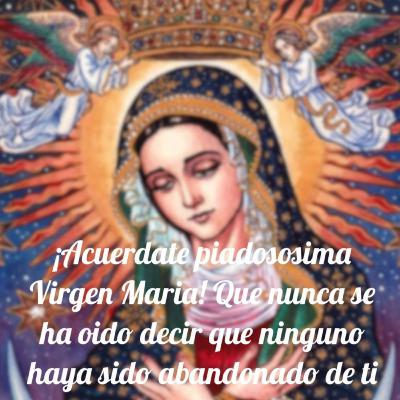 Oración de San Bernardo a la Virgen María (Latin)