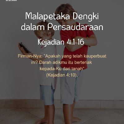 Malapetaka Dengki dalam Persaudaraan| Renungan Harian GKI Anugerah | 09 Oktober 2025