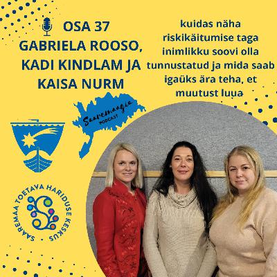 #37 Gabriela Rooso, Kadi Kindlam ja Kaisa Nurm - kuidas näha riskikäitumise taga inimlikku soovi olla tunnustatud ja mida saab igaüks ära teha, et muutust luua