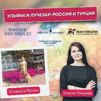 Ульяна и Лучезар: в Турцию с собакой-поводырём
