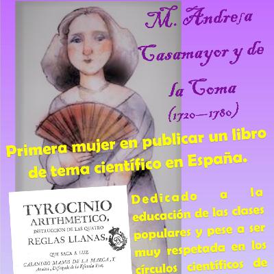 T1. E2. Andresa Casamayor. Mujeres y matemáticas