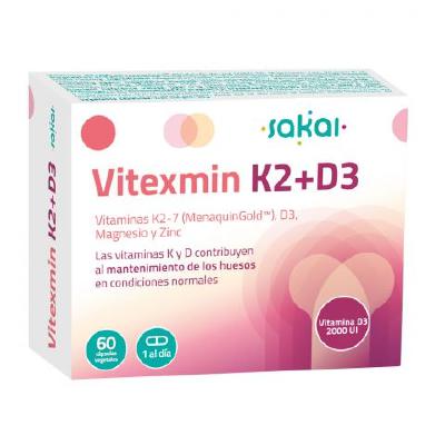 SAKAI - Vitexmin K2 i D3 60 Càpsules Vegetals