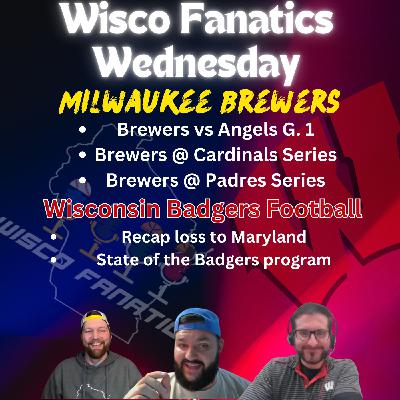 Brewers final road trip, wtf Badgers football?