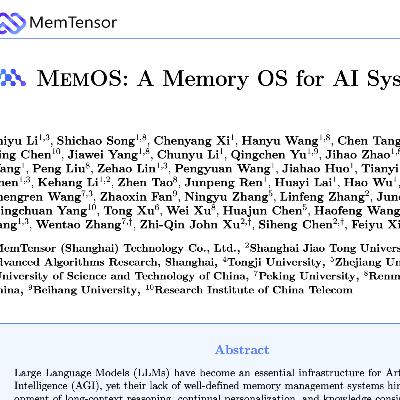 MemOS: A Memory OS for AI System MemOS: A Memory OS for AI System