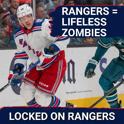 The Rangers are EMOTIONLESS ZOMBIES… team shows absolutely ZERO fire in loss to Sharks The Rangers are EMOTIONLESS ZOMBIES… team shows absolutely ZERO fire in loss to Sharks