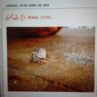 Del Blog - Sábado 18 de Abril de 2009 - GSA El buen vivir