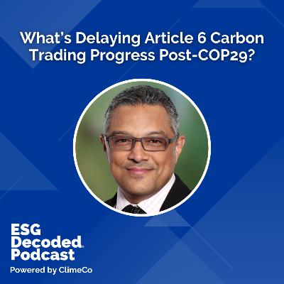 What’s Delaying Article 6 Carbon Trading Progress Post-COP29? | ESG Decoded Podcast #167