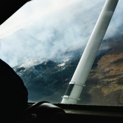 Lot nad wulkanem - Islandia