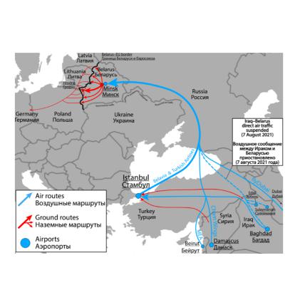Entroncamentos geopolíticos na crise migratória da fronteira Polônia-Bielorrússia Entroncamentos geopolíticos na crise migratória da fronteira Polônia-Bielorrússia