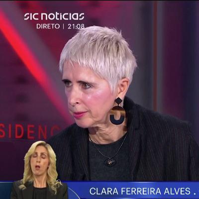 “O governo sombra de Ventura é uma gargalhada, não pode querer ser governo com aquela gente”: ouça o comentário de Clara Ferreira Alves na Grande Noite Presidenciais SIC