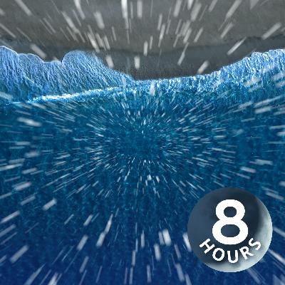 Rain Sounds for Sleeping with Ocean Waves | 8 Hours