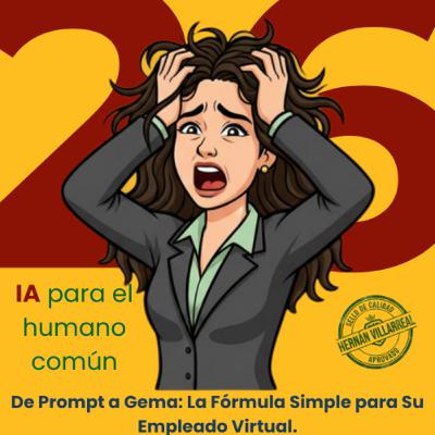 Episodio 26: De Prompt a Gema: La Fórmula Simple para Su Empleado Virtual. Episodio 26: De Prompt a Gema: La Fórmula Simple para Su Empleado Virtual.