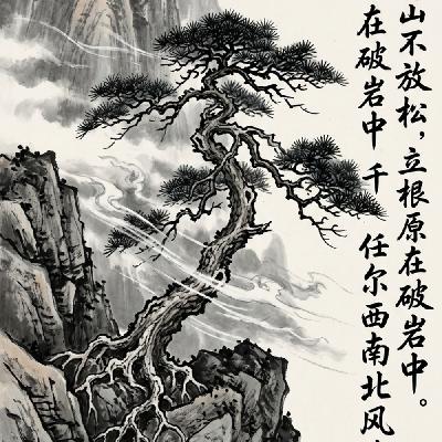 六年级下：竹石：跟着郑板桥画竹子——石头缝里长出的"打不倒小子"