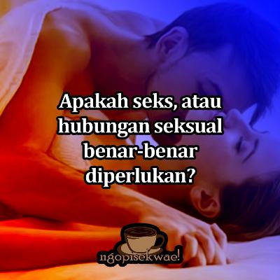 Apakah hubungan intim, atau reproduksi seksual sangatlah penting dan dibutuhkan?