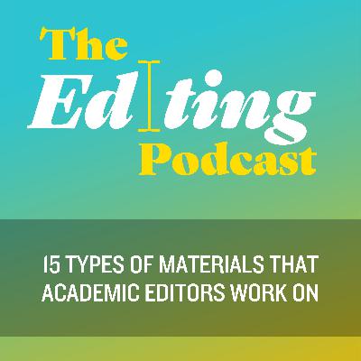 15 types of materials that academic editors work on 15 types of materials that academic editors work on
