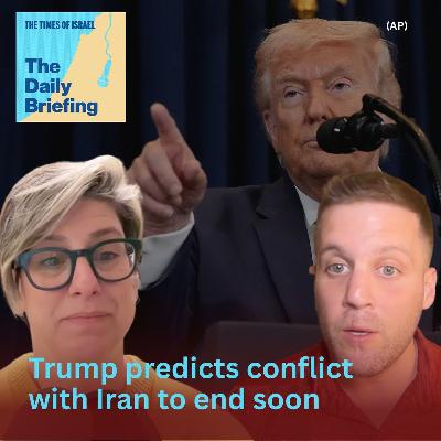 Trump predicts conflict with Iran to end soon, but won't commit to timeline